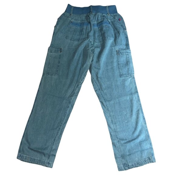 Woman Within NWOT Double Button Front Comfort Waist Cargo Jean Sz 22 Wide Womens - Picture 8 of 16